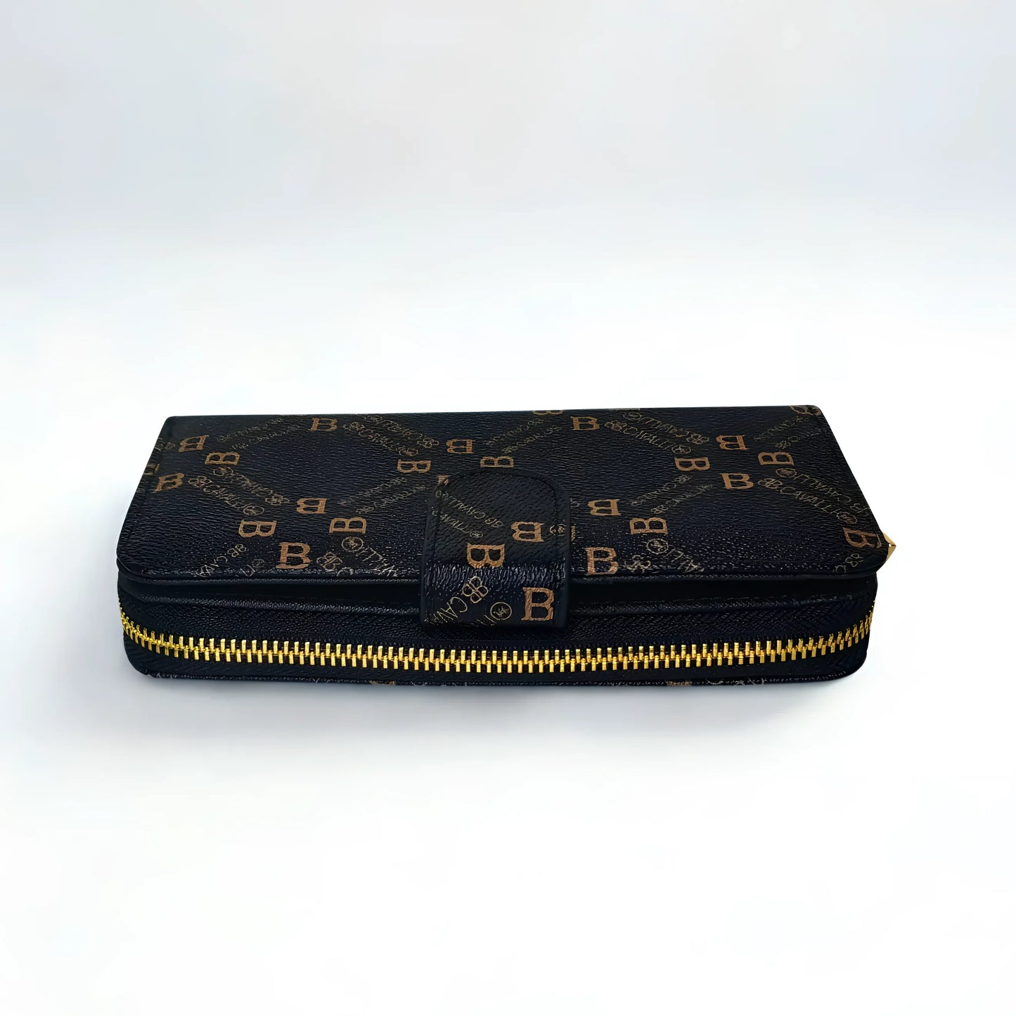 Women’s Hand Purse color Black and gold - wallet