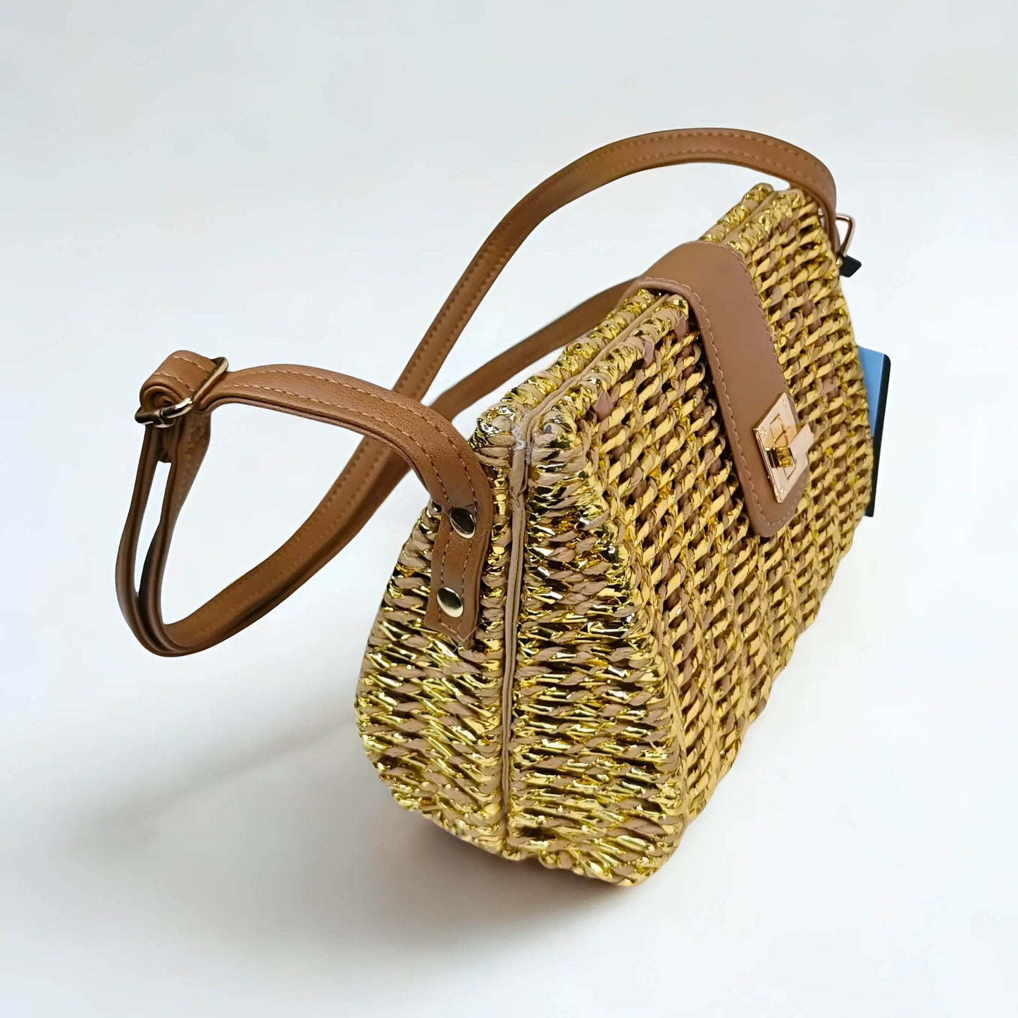 Woven Straw Crossbody Bag - Stile Donna Bags