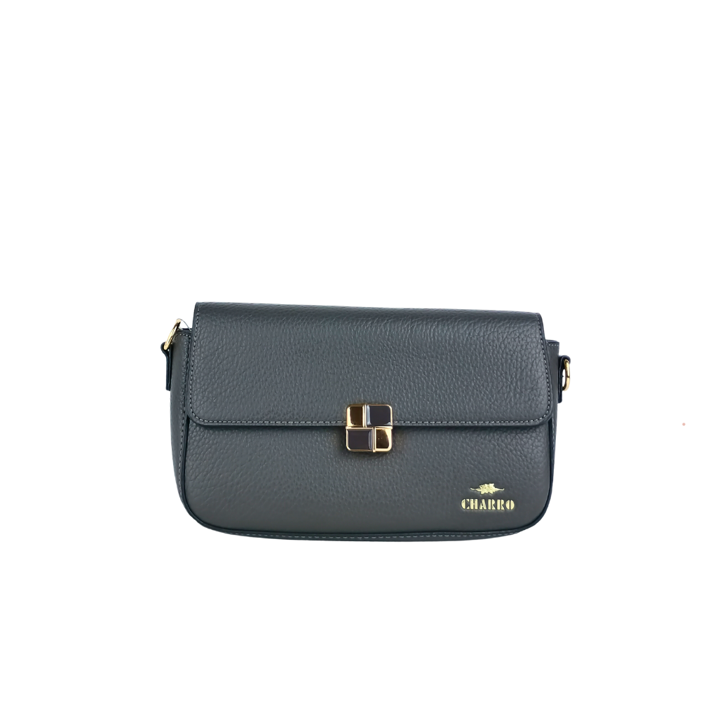 Designer leather crossbody bag with shoulder strap and chain top handle MS-0709 - Stile Donna Bags