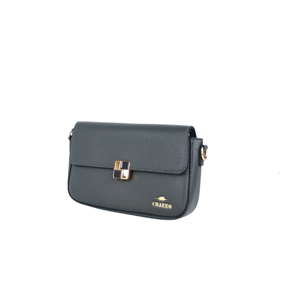 Designer leather crossbody bag with shoulder strap and chain top handle MS-0709 - Stile Donna Bags