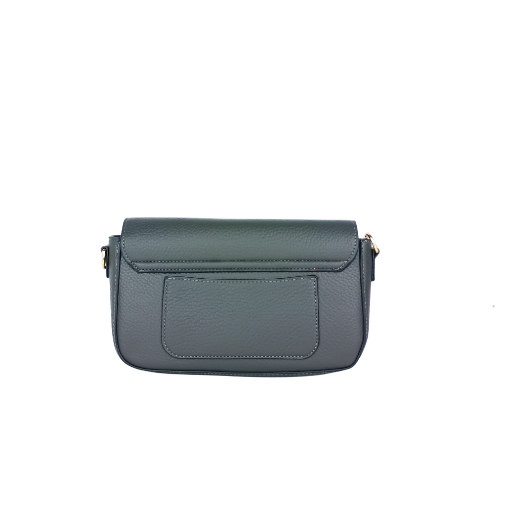 Designer leather crossbody bag with shoulder strap and chain top handle MS-0709 - Stile Donna Bags