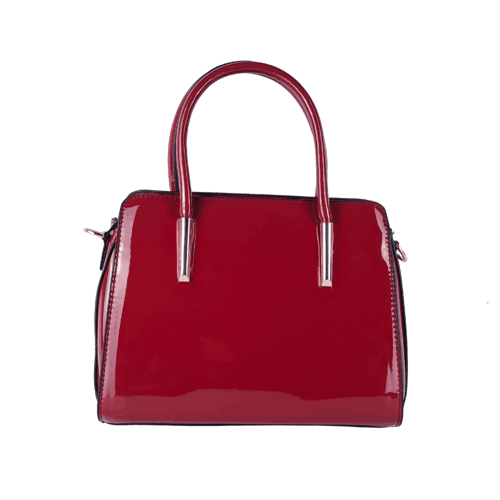 Women's Patent Leather Handbag with shoulder strap MS-7408