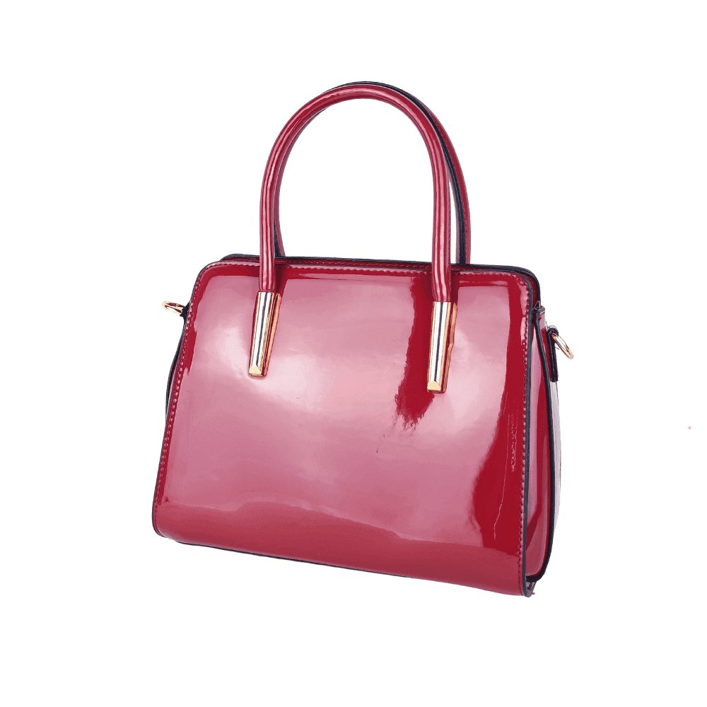 Women's Patent Leather Handbag with shoulder strap MS-7408