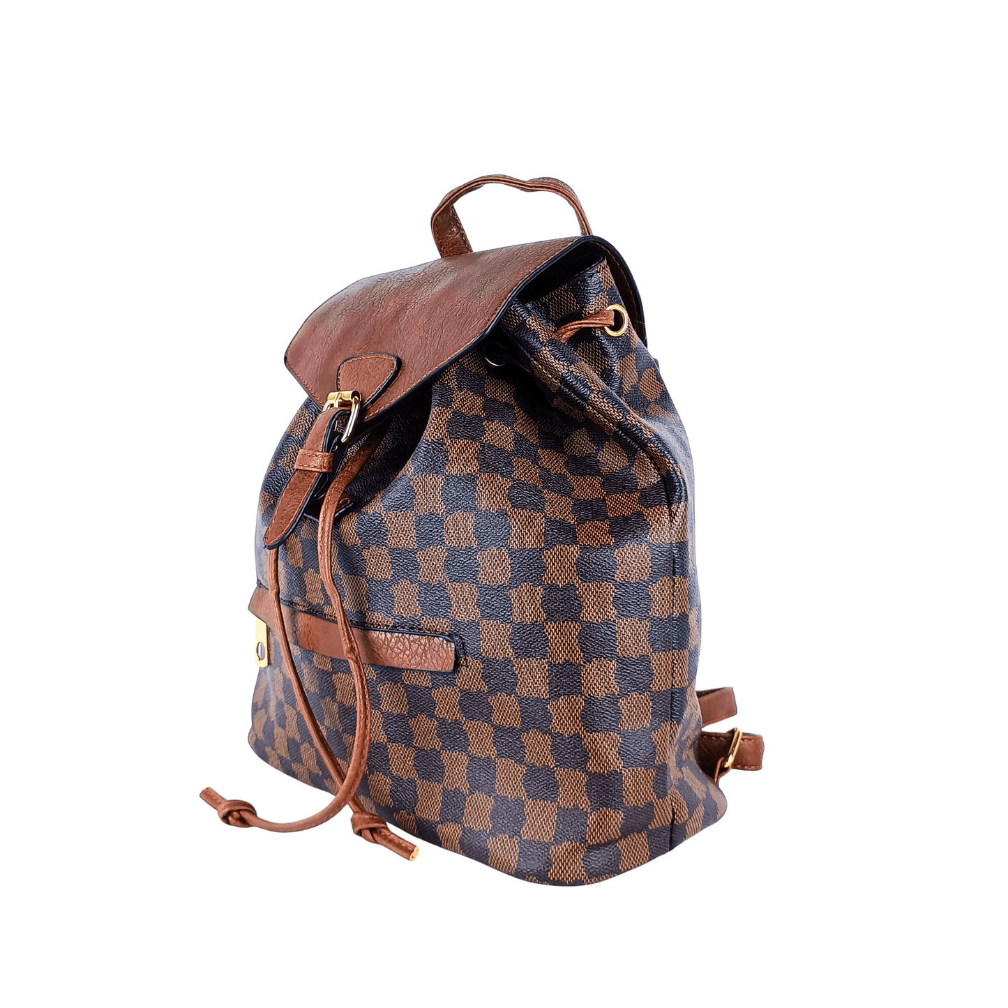 Ladies leather Bucket backpack with adjustable shoulder strap - MS-3113