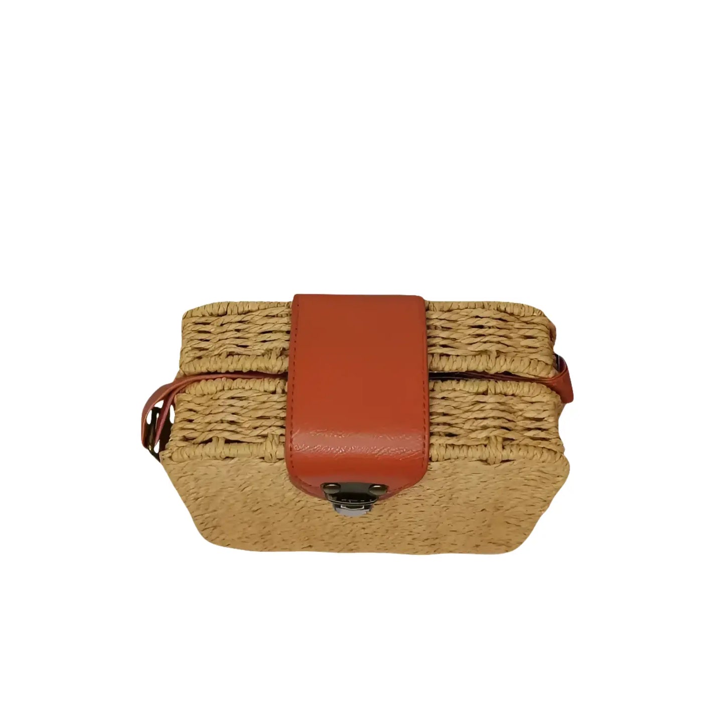 Black Woven Box Bag - MS-8958 - Stile Donna Bags
