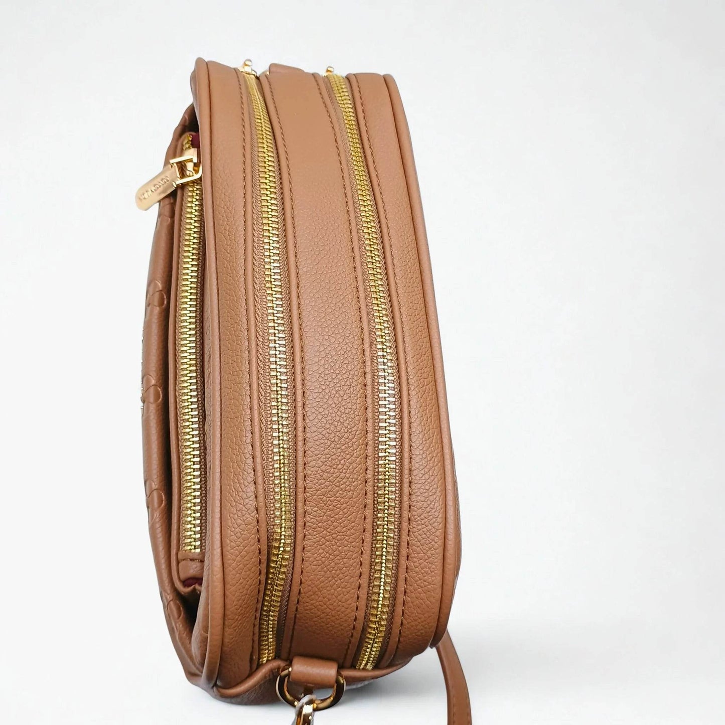 Brown Leather Crossbody Bag - MS-3751 - Stile Donna Bags