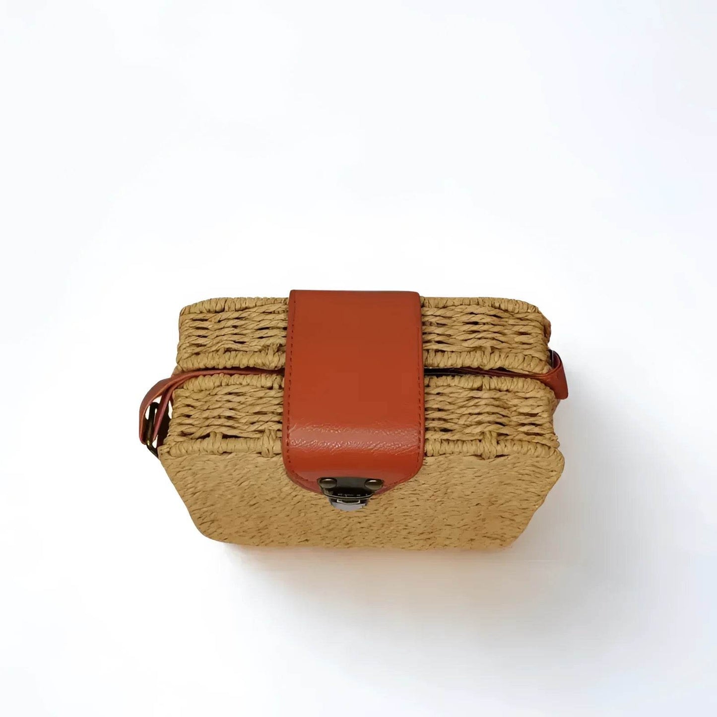 Black Woven Box Bag - MS-8958 - Stile Donna Bags