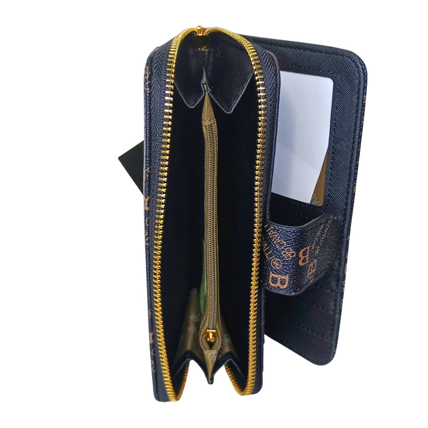 Women’s Hand Purse color Black and gold - wallet