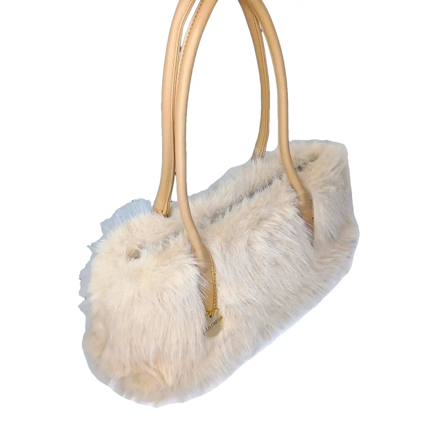 Fur Leather Handbag - MS-7158 - Stile Donna Bags