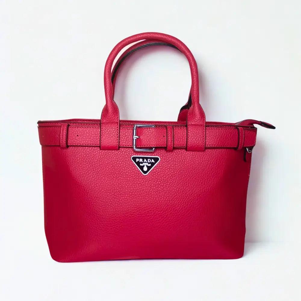 Shopper Bag for women color red and black