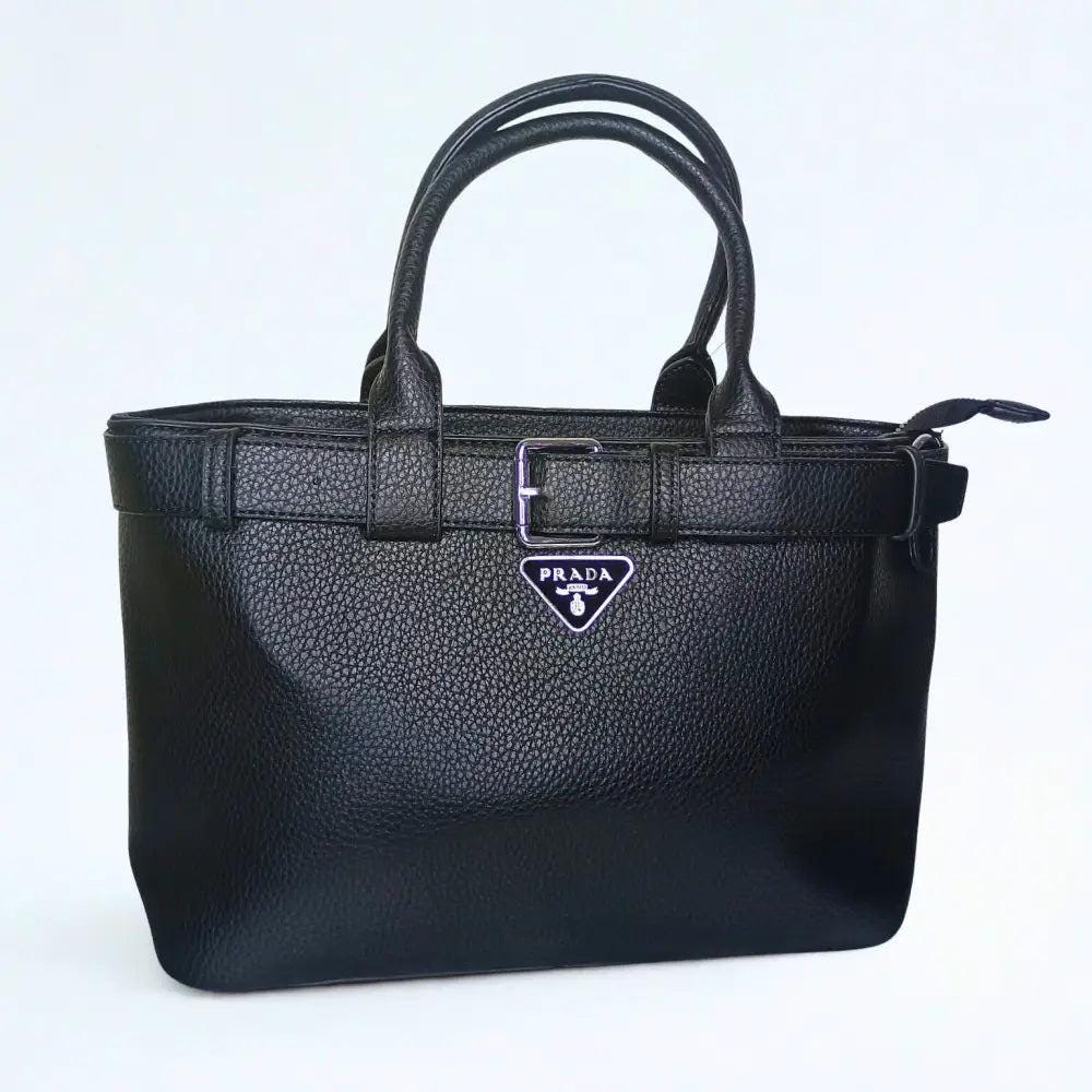 Shopper Bag for women color red and black - Black