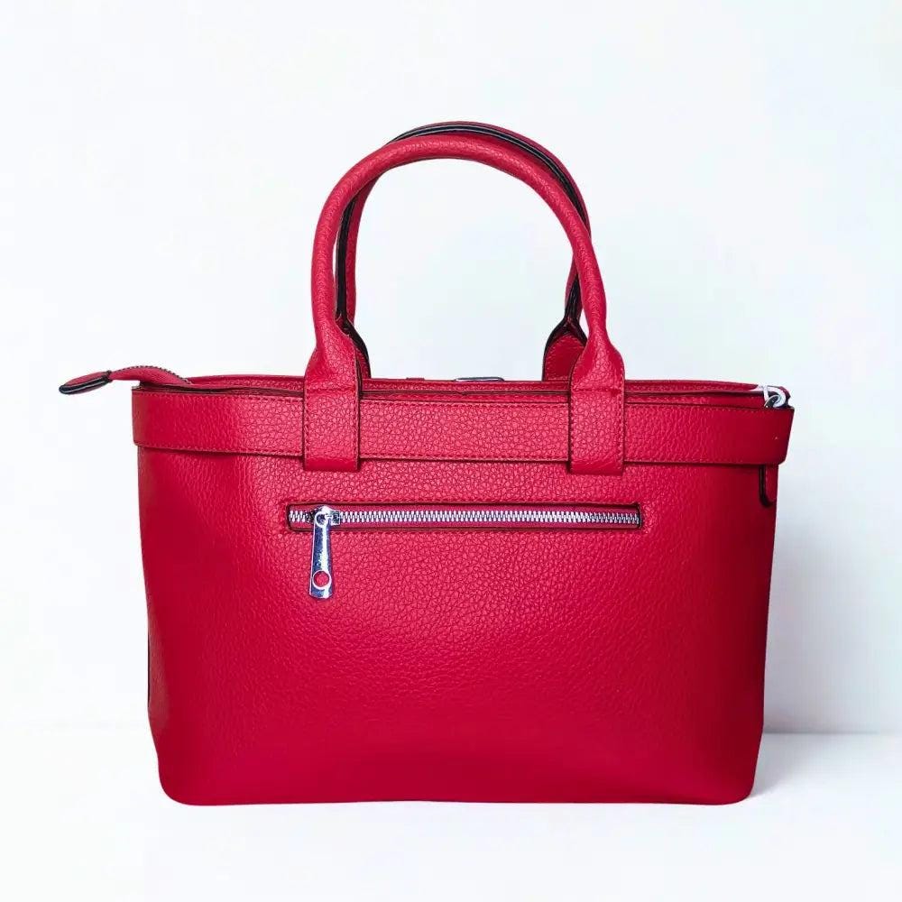 Shopper Bag for women color red and black