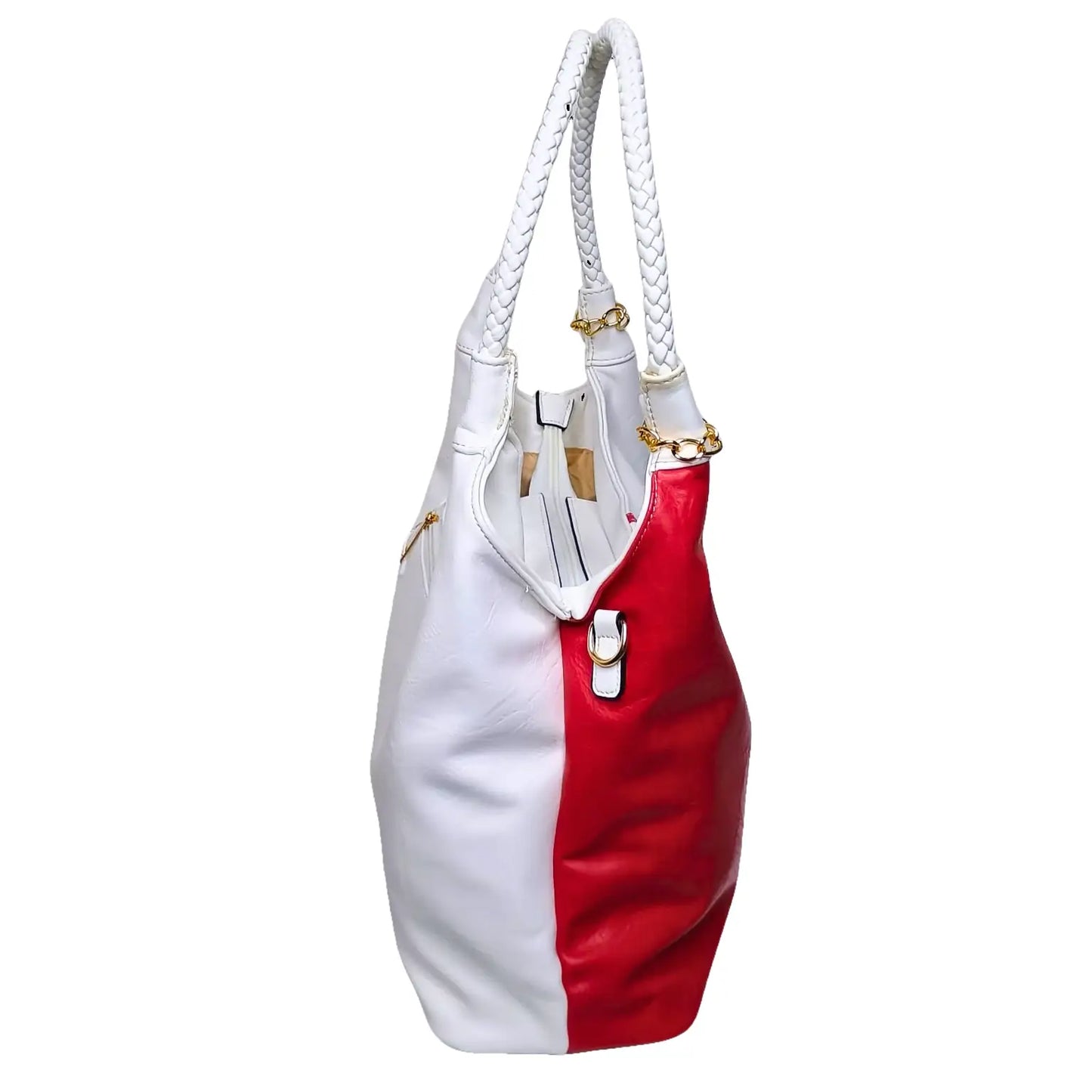 Leather Bag with removable shoulder strap - MS-0354 - Stile Donna Bags