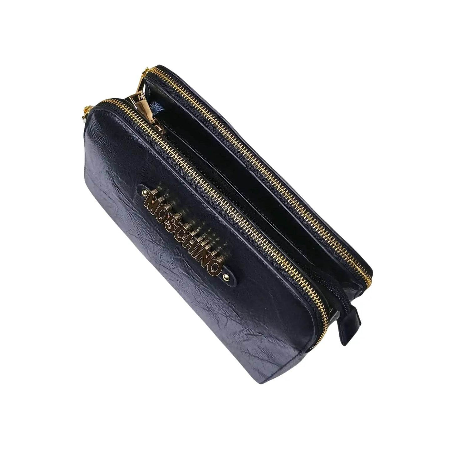Black Faux Leather Shoulder Bag - MS-5918-Mos - Stile Donna Bags