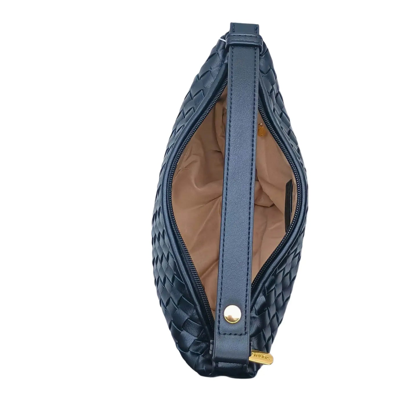Woven Leather Handbag with Handle - MS-4957 - Stile Donna Bags