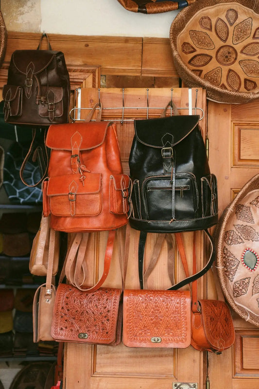 Collezione borsa donna in pelle con tracolla removibile, marrone e nero