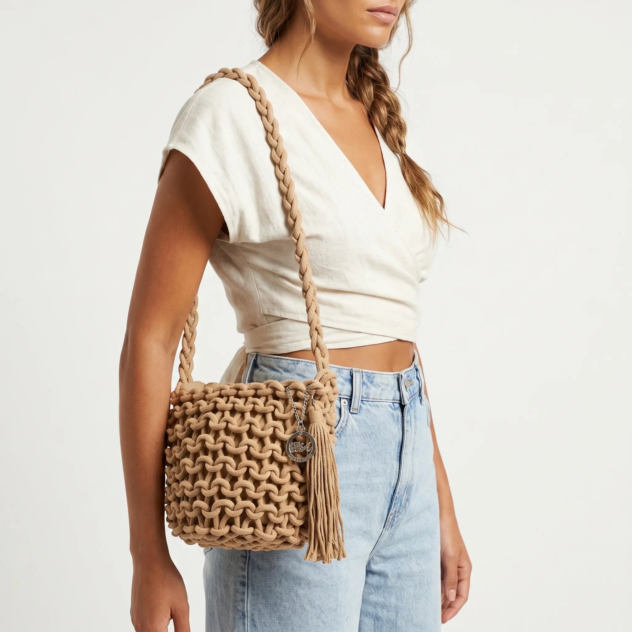 Borse Baci & Abbracci | Tracolla e Spalla in Corda | Stile Donna