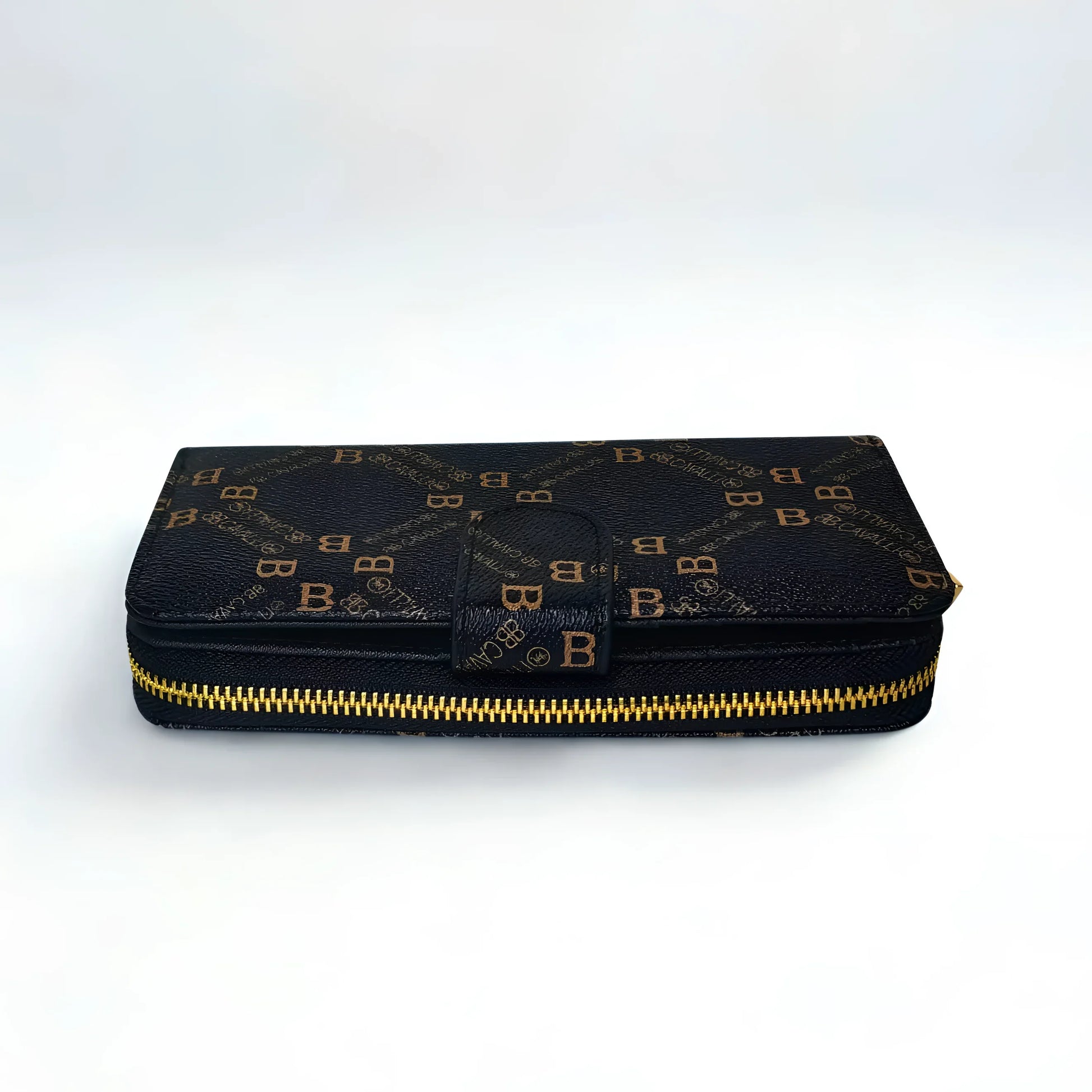 Women’s Hand Purse color Black and gold - wallet