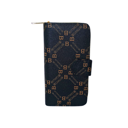 Women’s Hand Purse color Black and gold - wallet