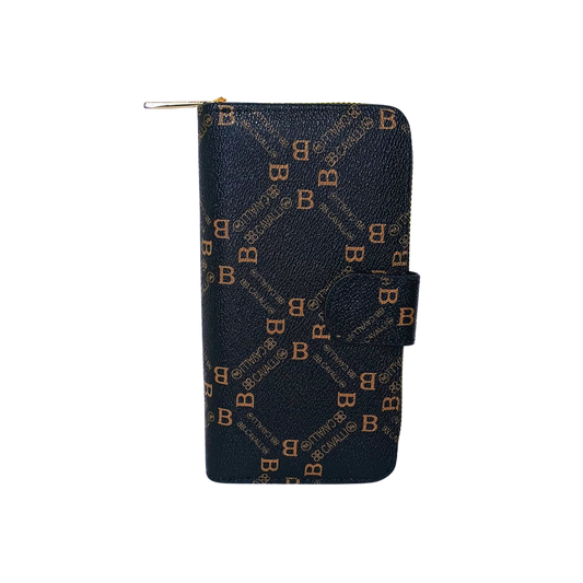 Women’s Hand Purse color Black and gold - wallet
