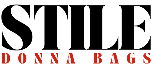 Logo of STILE DONNA BAGS with 'STILE' in black and 'DONNA BAGS' in red on a white background