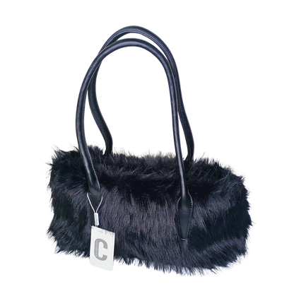 Black coconuda handbag fur-stiledonnabags