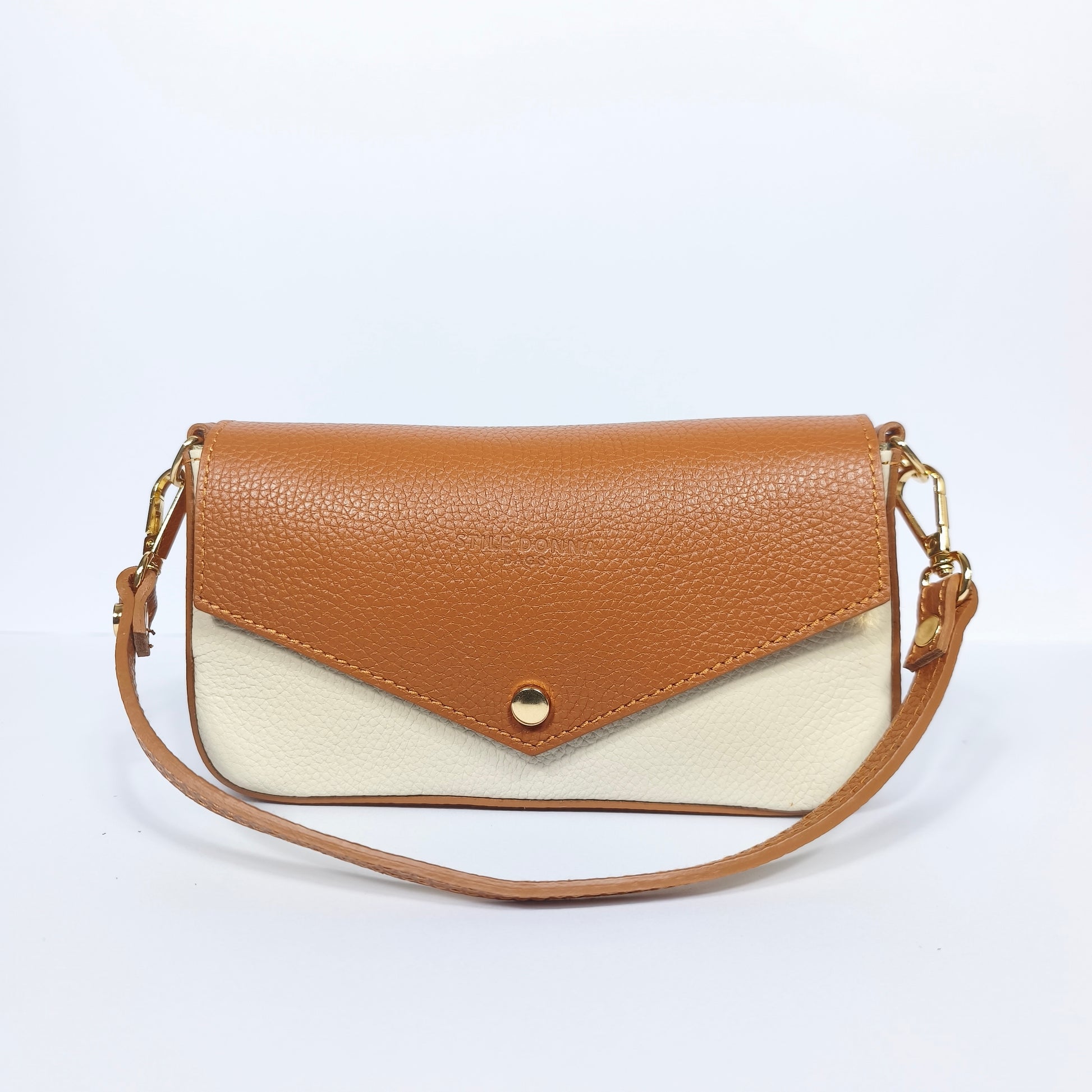 Monica Borsa Vera Pelle Con Tracolla Magnetica | Vista aggiuntiva 13 | vera pelle | Bianco