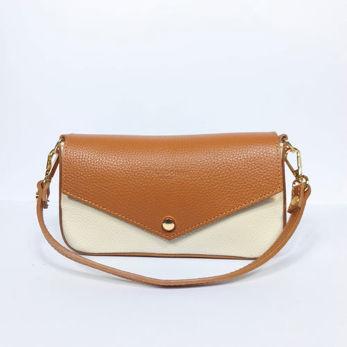Monica Borsa Vera Pelle Con Tracolla Magnetica | Vista aggiuntiva 13 | vera pelle | Bianco