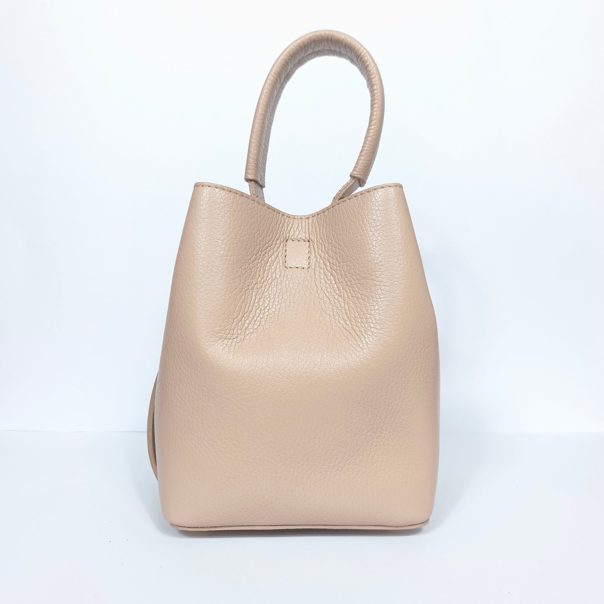 Borsa Secchiello Vera Pelle Quotidiana | Interno e tasche | vera pelle | Rosa