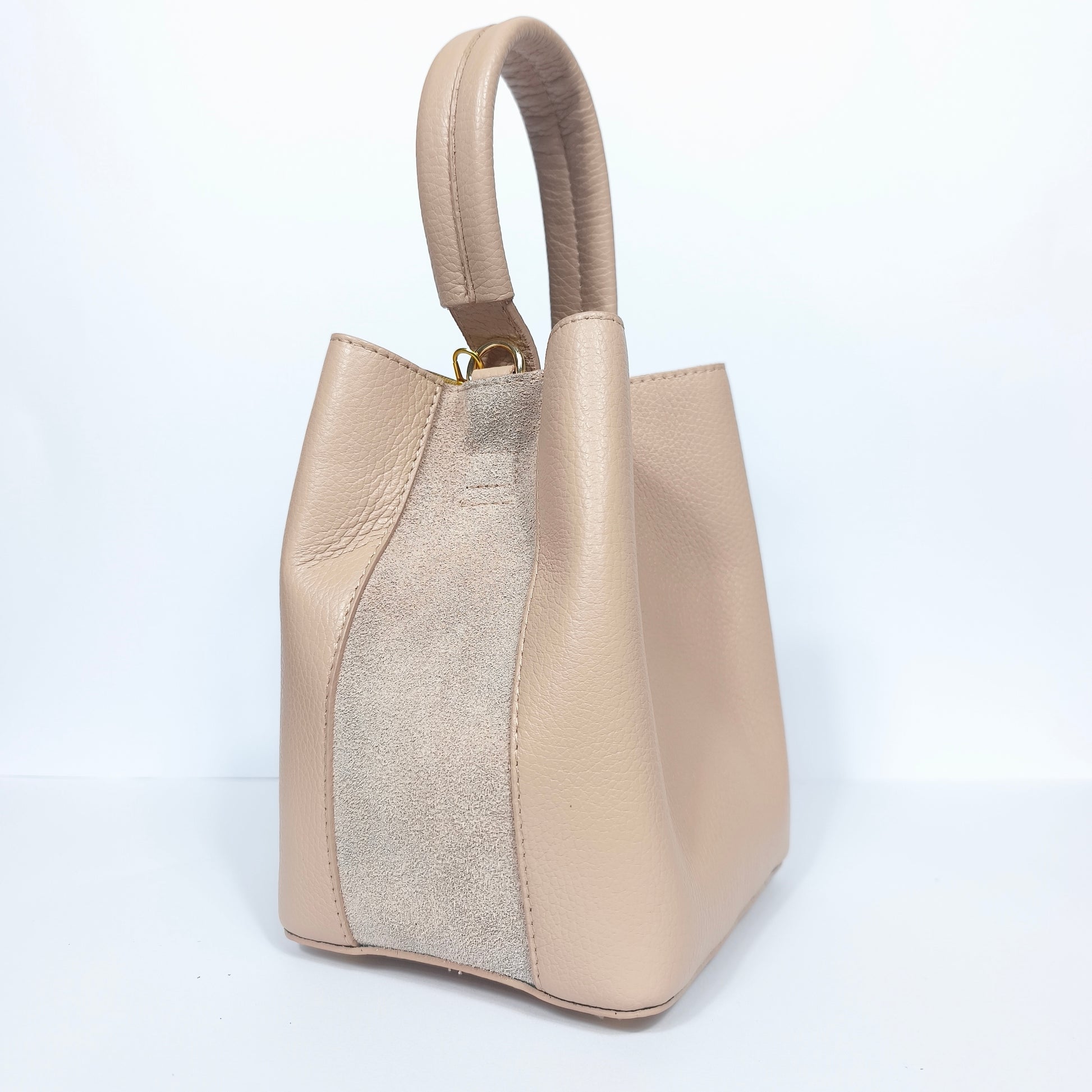 Borsa Secchiello Vera Pelle Quotidiana | Vista posteriore | vera pelle | Rosa