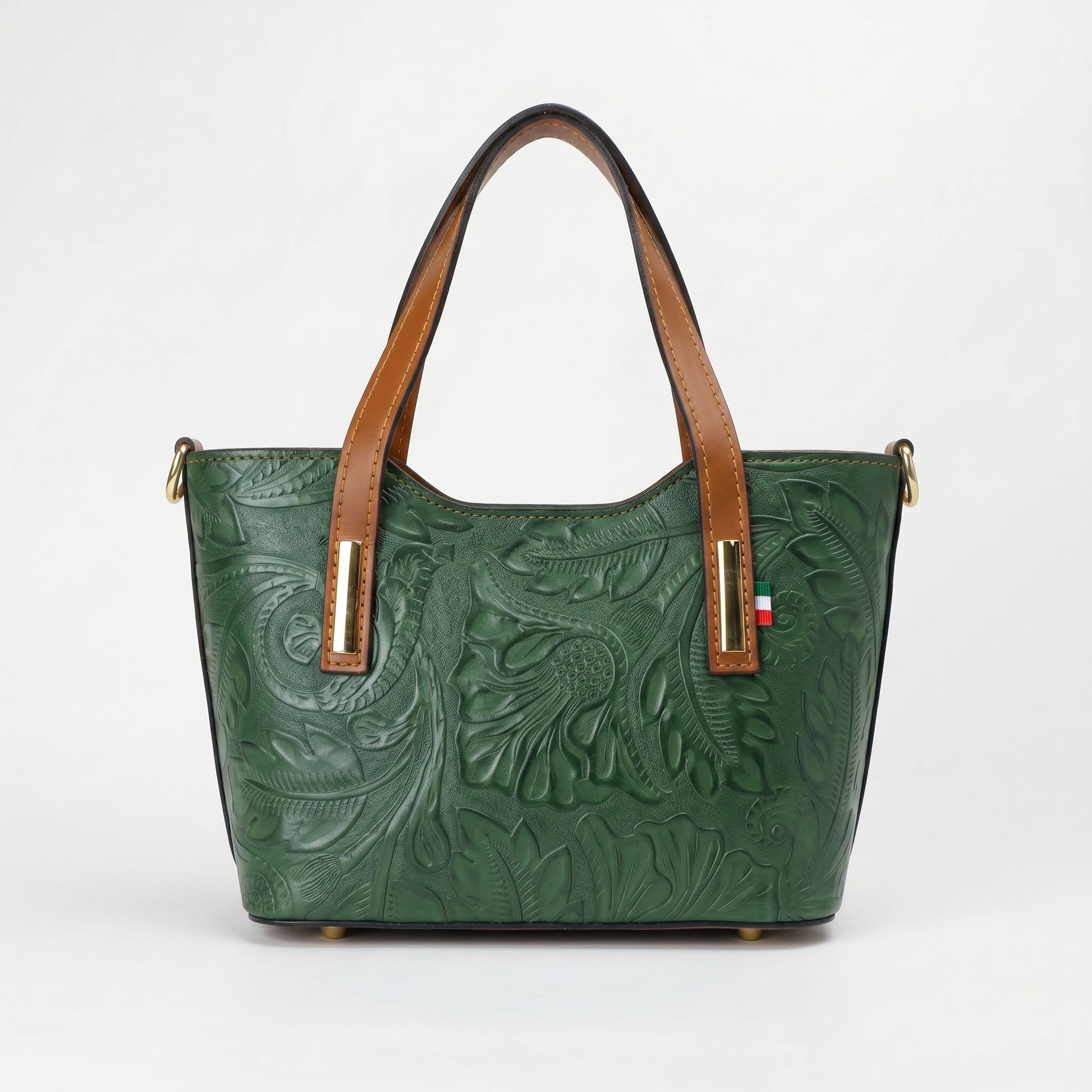 Ark borsa a tracolla vera pelle nera design minimalista – dettaglio esterno