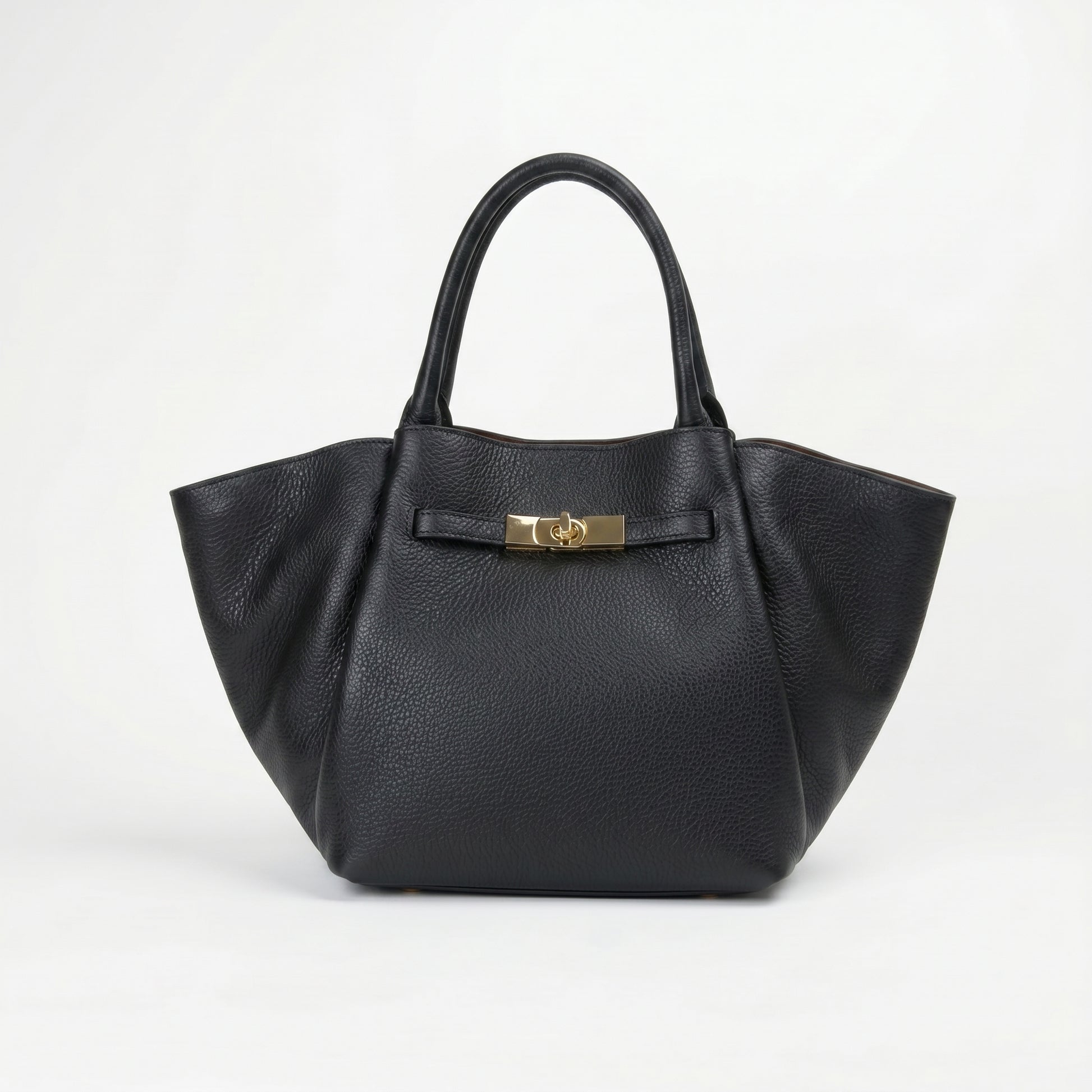 Azura Borsa Tote con Manico Superiore in Vera Pelle Made in Italy blu da Donna | Stile Donna Bags