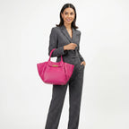 Azura Borsa Tote con Manico Superiore in Vera Pelle Made in Italy - Stile Donna Bags