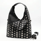 Borsa Grande Silver Dot in Ecopelle con Tracolla Regolabile - Stile Donna Bags