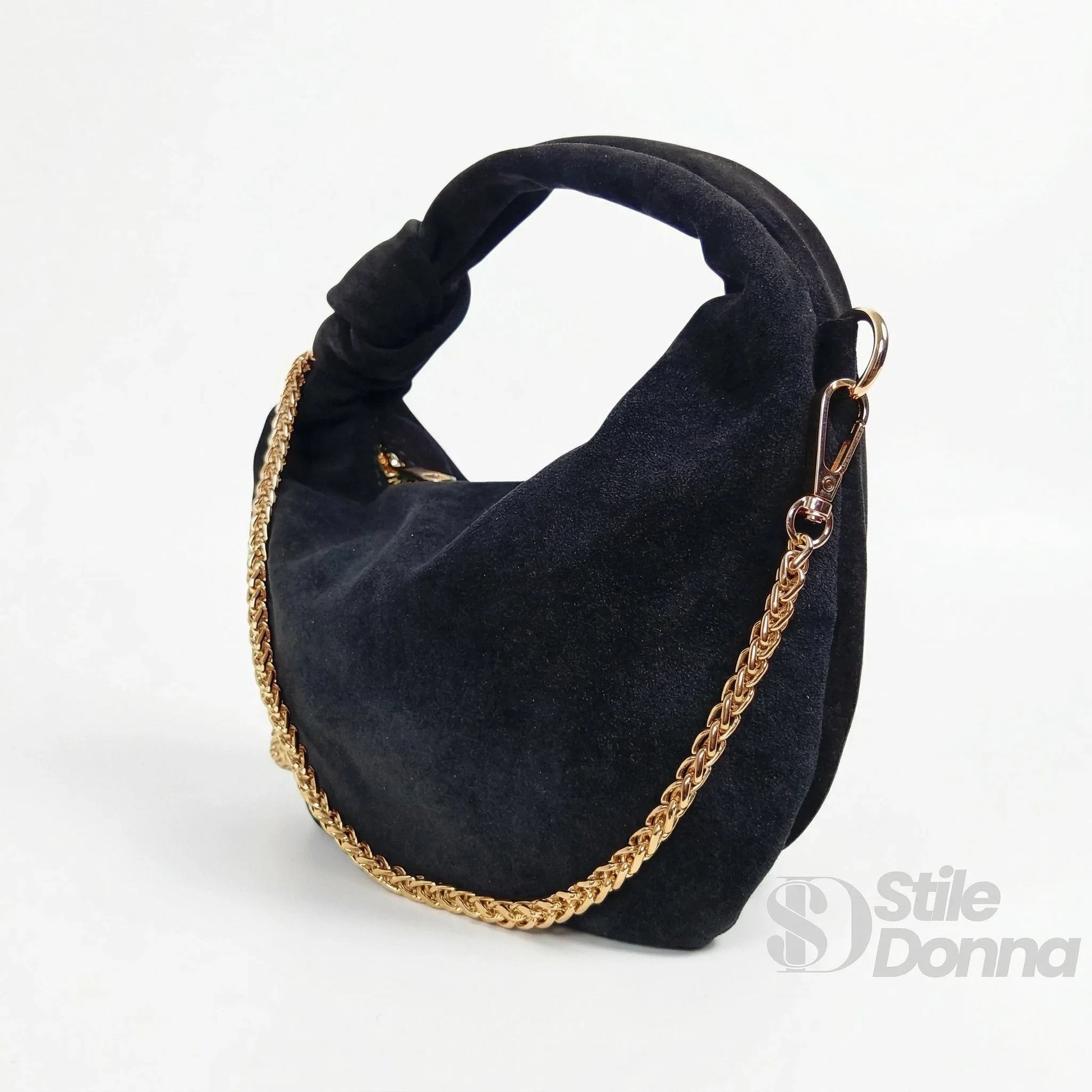 Stile Donna borsa hobo a tracolla ecopelle scamosciata – vista posteriore
