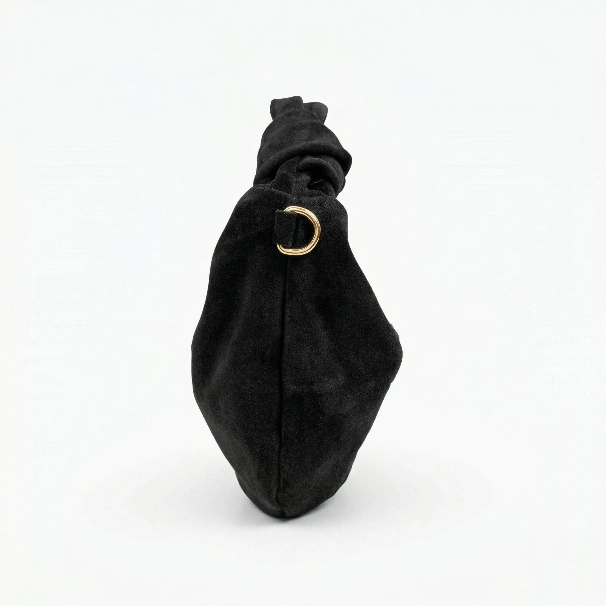 Stile Donna borsa hobo ecopelle scamosciata – dettaglio chiusura
