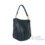Borsa Secchiello in Pelle PU con Finiture Dorate per Uso Professionale - Stile Donna Bags