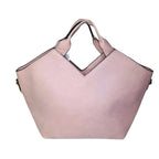 Borsa Tote Elegante in Ecopelle Rosa con Chiusura a Cerniera - Stile Donna Bags