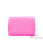 Borsa Trapuntata con Design a Triangoli e Tracolla in Ecopelle - Stile Donna Bags