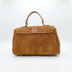 Borsa Venezia in Pelle Scamosciata con Finiture Dorate - Stile Donna Bags