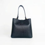 Borsa a Mano in Vera Pelle Italiana con Dettagli Dorati - Stile Donna Bags