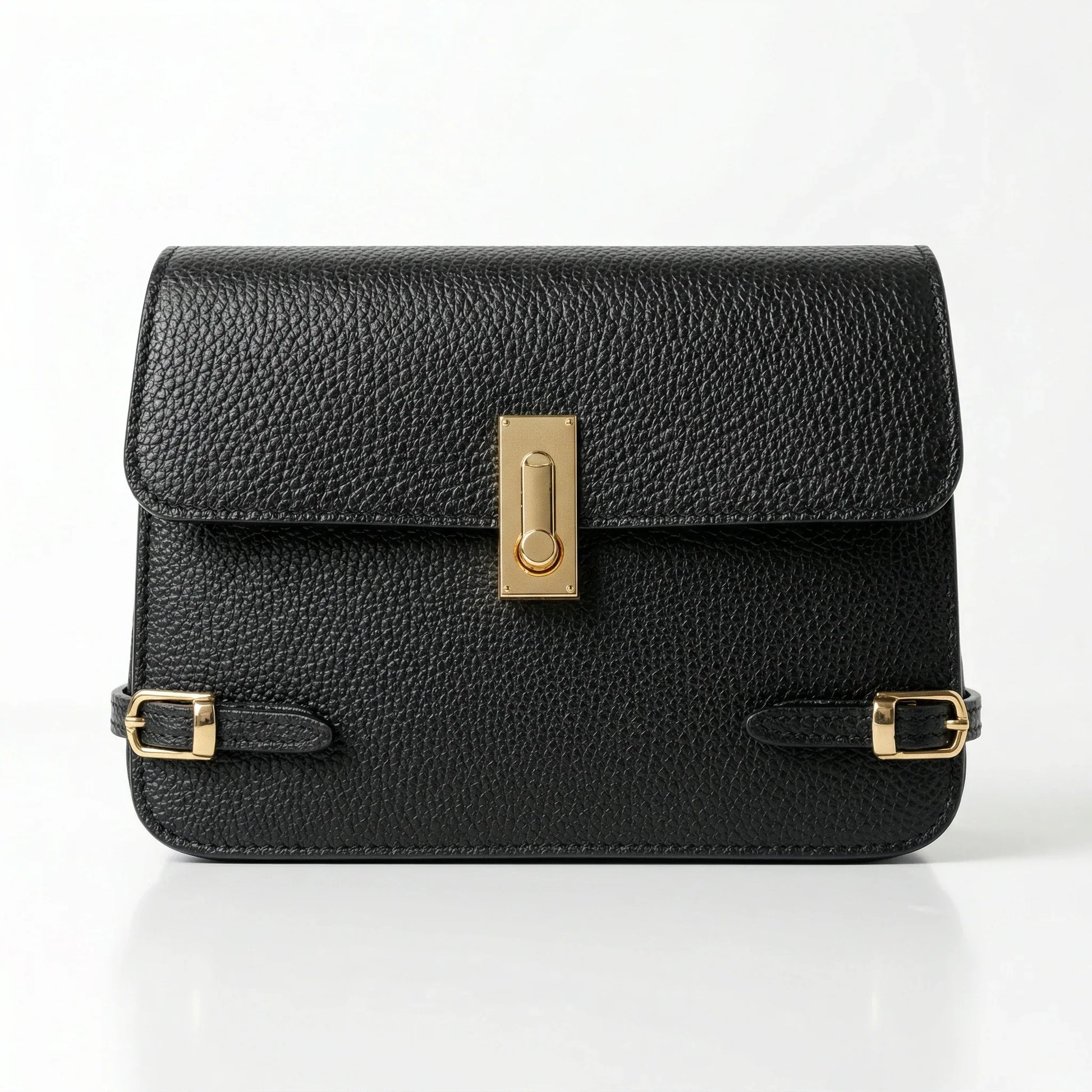 Buckle Up borsa a tracolla vera pelle regolabile – dettaglio esterno