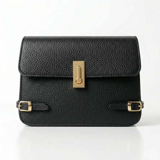 Buckle Up borsa a tracolla vera pelle regolabile – dettaglio esterno