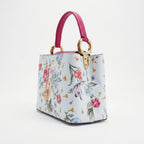 Borsa a Tracolla con Stampa Floreale in Vera Pelle Made in Italy - Stile Donna Bags