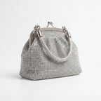 Borsa da Sera in Mesh di Strass Argento - Stile Donna Bags