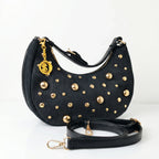 Borsa in Denim con Tracolla Rimovibile e Chiusura a Cerniera - Stile Donna Bags