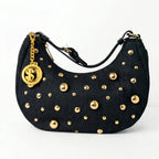 Borsa in Denim con Tracolla Rimovibile e Chiusura a Cerniera - Stile Donna Bags