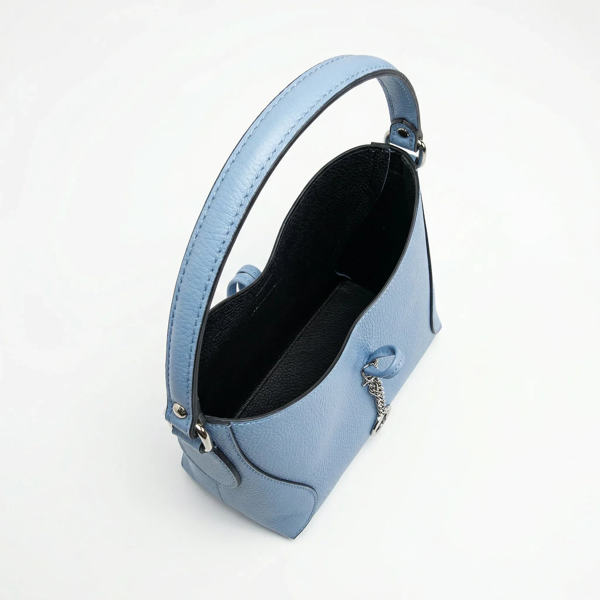 Borsa A Tracolla Lorenza In Vera Pelle Capiente Elegante | Prospettiva indossata | vera pelle