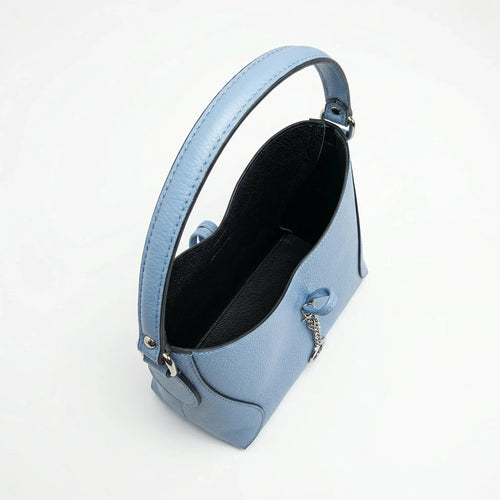 Borsa A Tracolla Lorenza In Vera Pelle Capiente Elegante | Prospettiva indossata | vera pelle