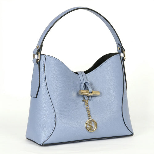 Borsa A Tracolla Lorenza In Vera Pelle Capiente Elegante | Vista dall'alto | vera pelle